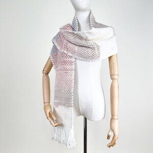 New Wool Blend Scarf Fringe Woven Christmas Gift Birthday Present European Italy